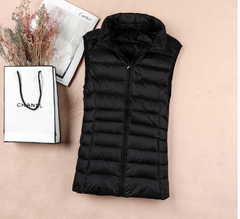Stylish Women's Puffer Vest - Lightweight & Chic (One Piece)