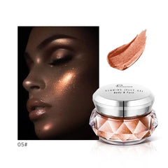 Face Highlighter Jelly Gel Mermaid Eyeshadow Glow Body Glitter