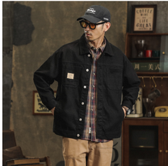 Men's Cotton Lapel Vintage Cargo Jacket Spring 2025
