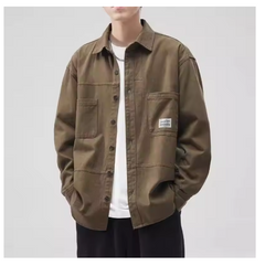 Men's Retro Cotton Cardigan Jacket for Spring & Autumn